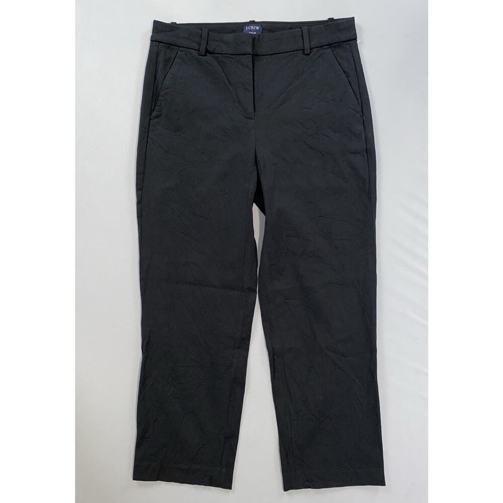 J Crew Re-Imagined 'Kallie' Bi-Stretch Crop Chino Pants. Black, Women's 8P. GUC!